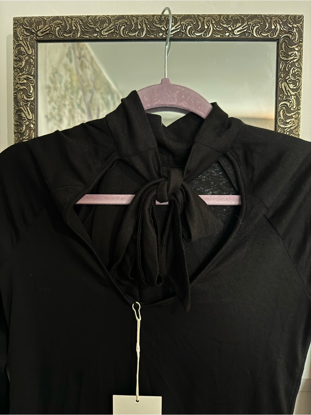 Everlane Tie-Neck Top in Butterluxe